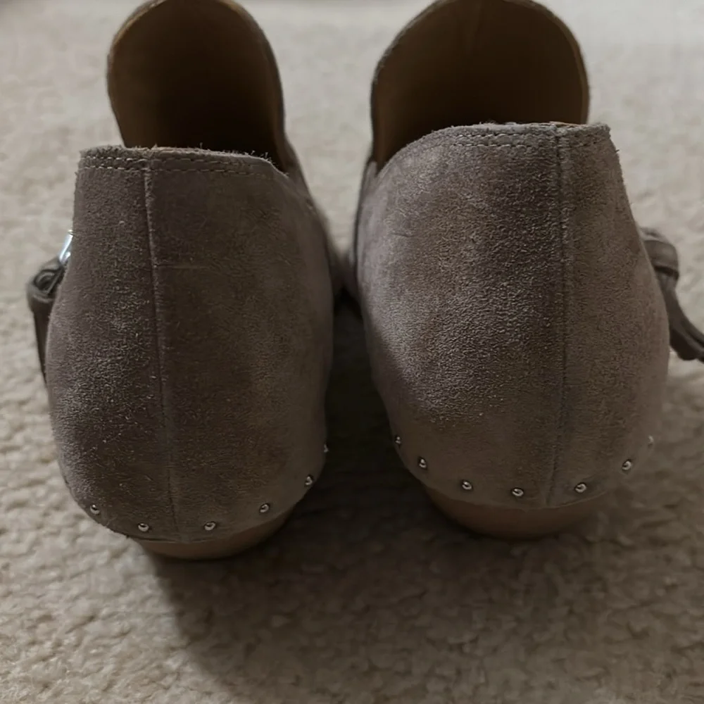 Sigerson Morrison Tan New Avola Haile Star Studded Pointed Toe Suede Bootie - Picture 3 of 5